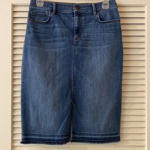 Ann Taylor denim skirt.